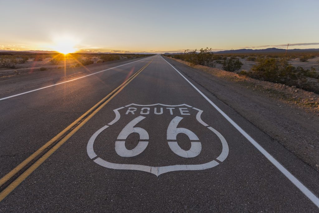 Sunset on Route 66