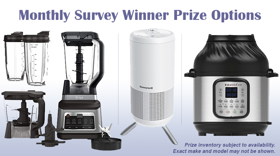 Monthly Survey Prize Options
